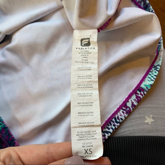 Fabletics | animal print inspired tahoe tank | Sz XS - Picture 13 of 14